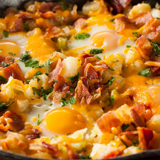 Bacon & Brie Hashbrown Skillet - Mimi's Macros