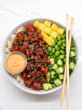 Sweet Chili Tuna Poke Bowl