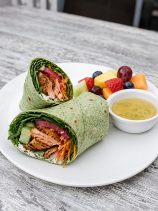 Blackened Salmon Power Wrap