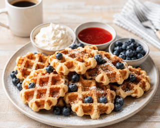 Red, White & Blue Mini Waffles