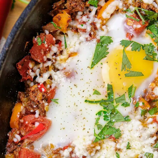 Chorizo Verde Hashbrown Skillet - Mimi's Macros