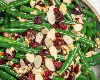 Sauteed Green Beans with Cranberries & Amonds