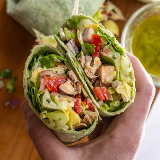 Mediterranean Chicken Power Wrap - Mimi's Macros