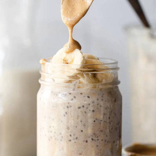 PB Banana Overnight Oats - Mimi's Macros