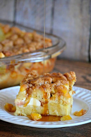 Peaches & Cream French Toast Bake