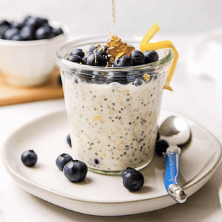 Lemon Blueberry Overnight Oats - Mimi's Macros