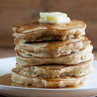 Oatmeal Cinnamon Protein Pancakes - Highlands - Mimi's Macros