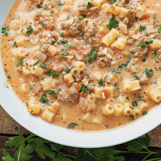 Creamy Italian Sausage Soup - Mimi's Macros